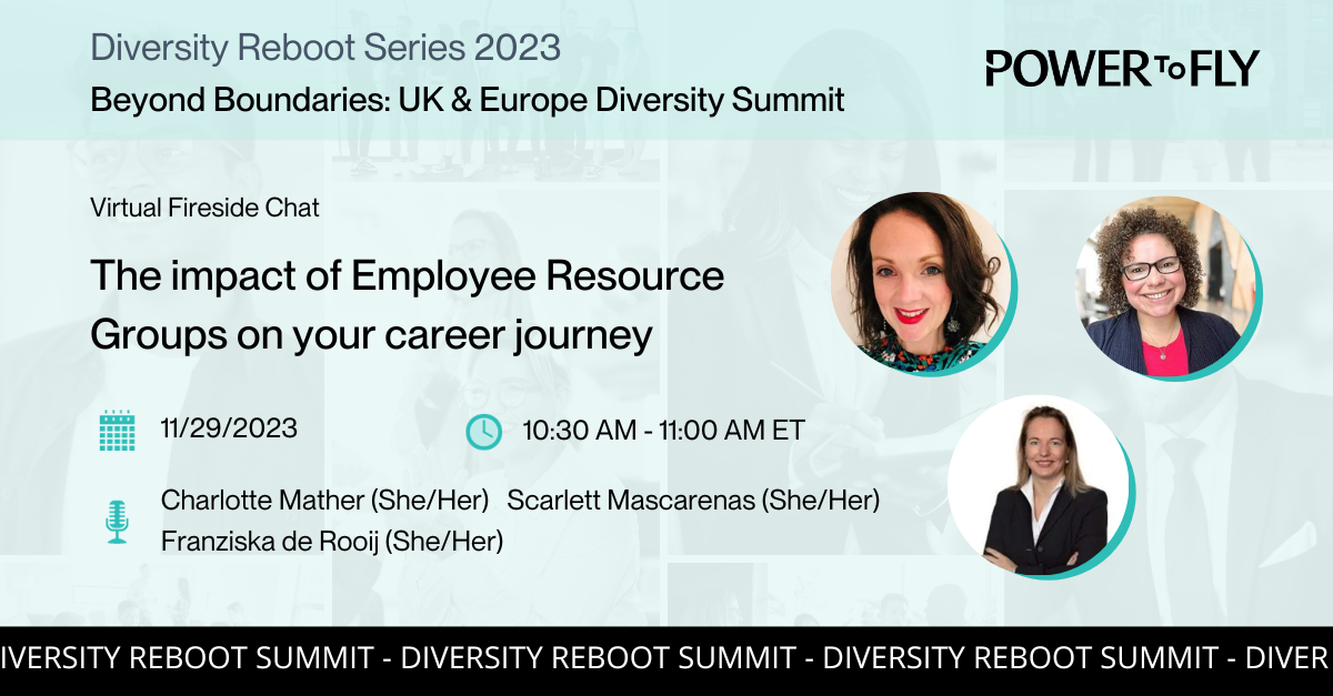 The impact of Employee Resource Groups on your career journey - Diversity Reboot 2023: EMEA Summit