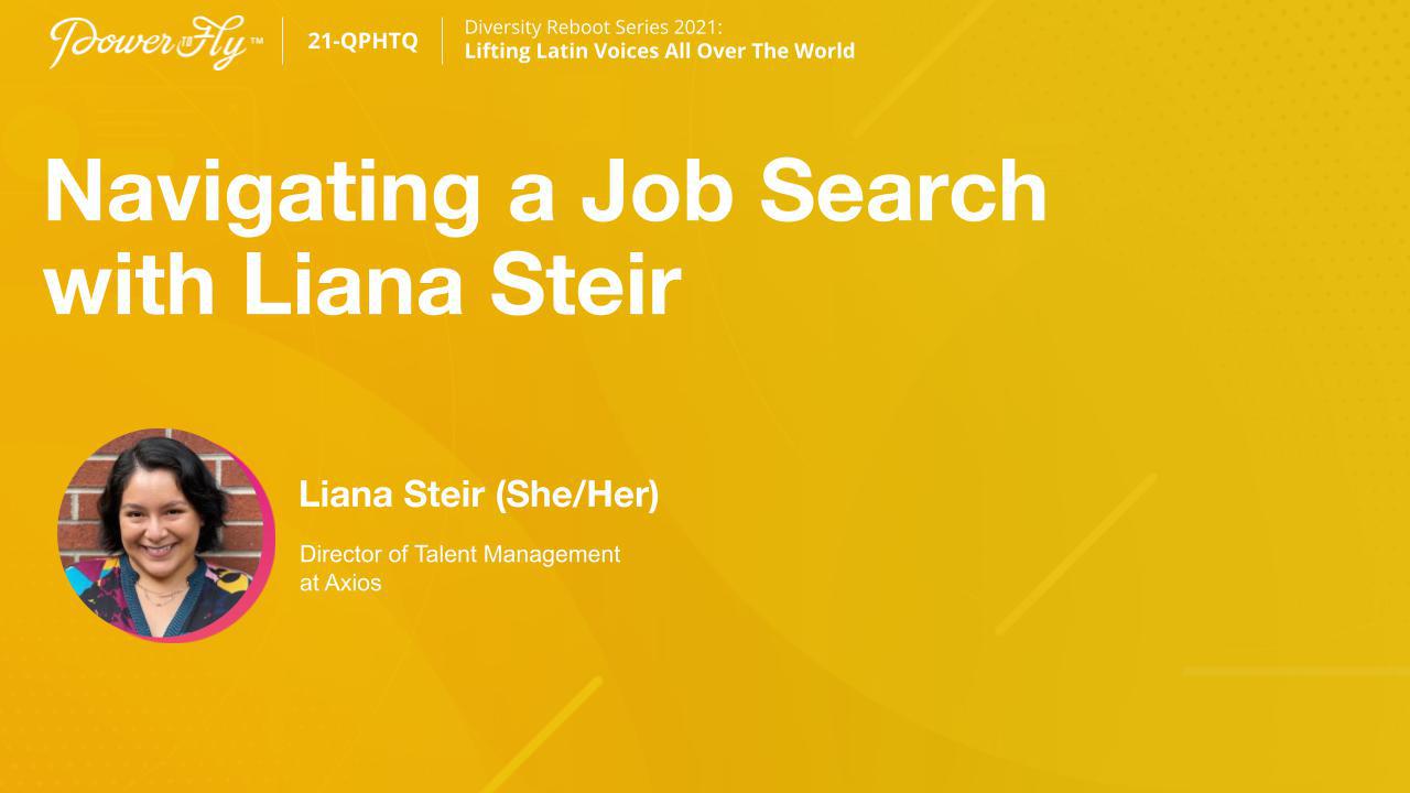 Navigating a Job Search with Liana Steir