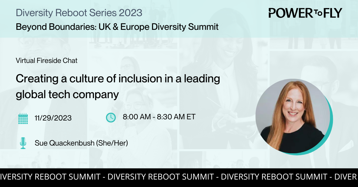 Creating a culture of inclusion in a leading global tech company - Diversity Reboot 2023: UK EMEA Summit