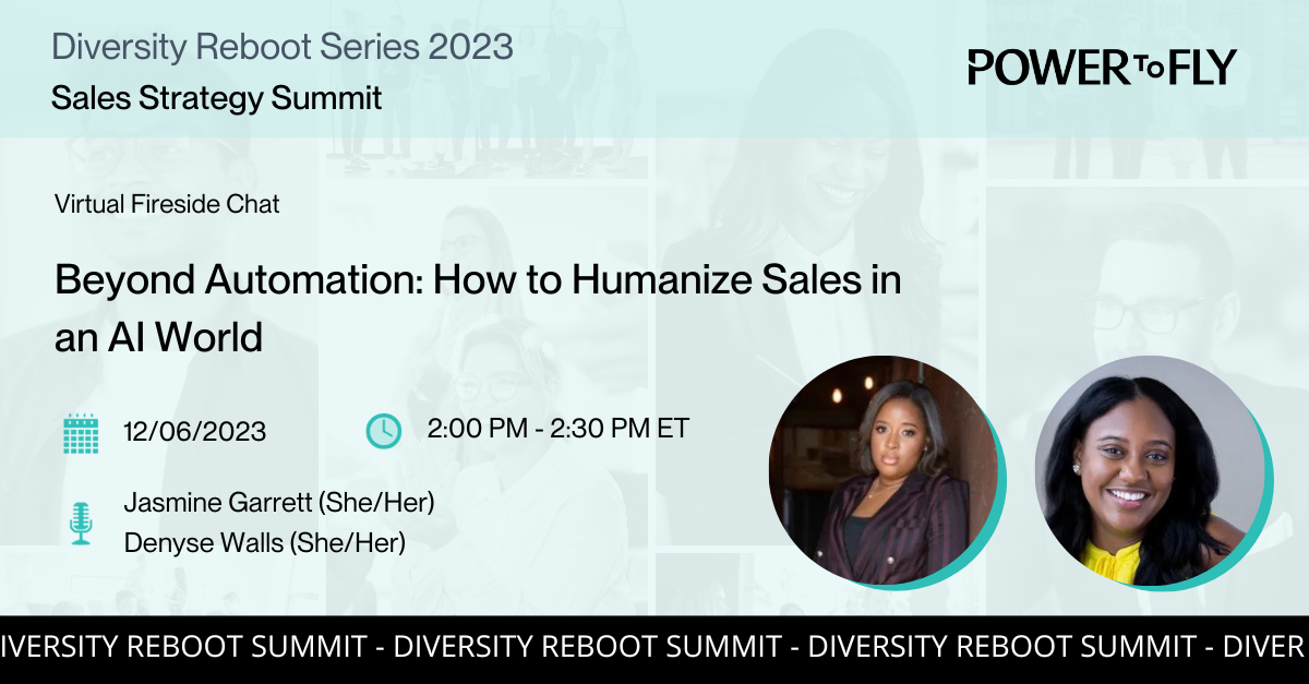 Beyond Automation: How to Humanize Sales in an AI World - Diversity Reboot 2023: Sales Strategy Summit