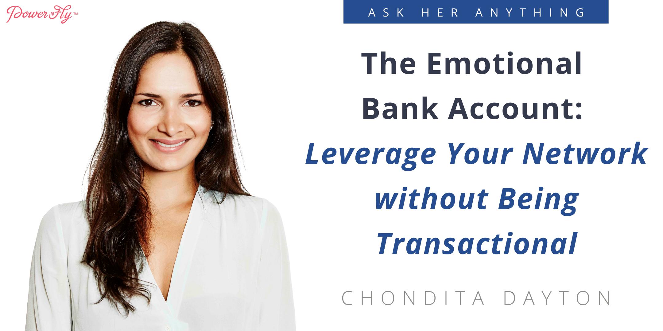 The Emotional Bank Account: Leverage Your Network without Being Transactional