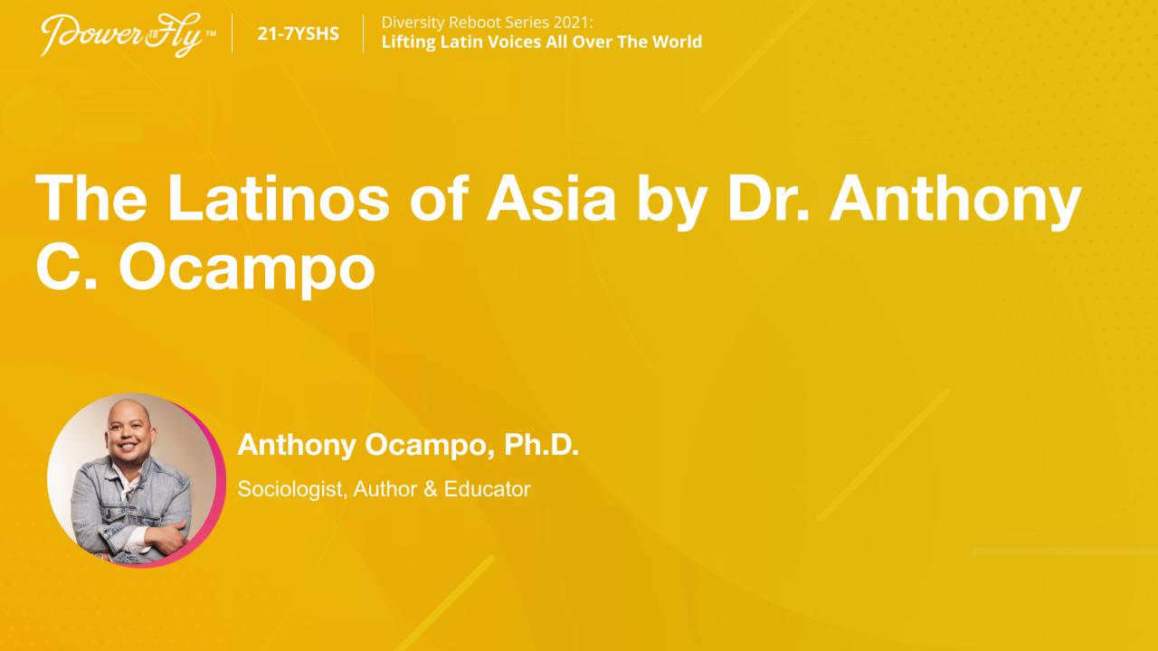 The Latinos of Asia by Dr. Anthony C. Ocampo