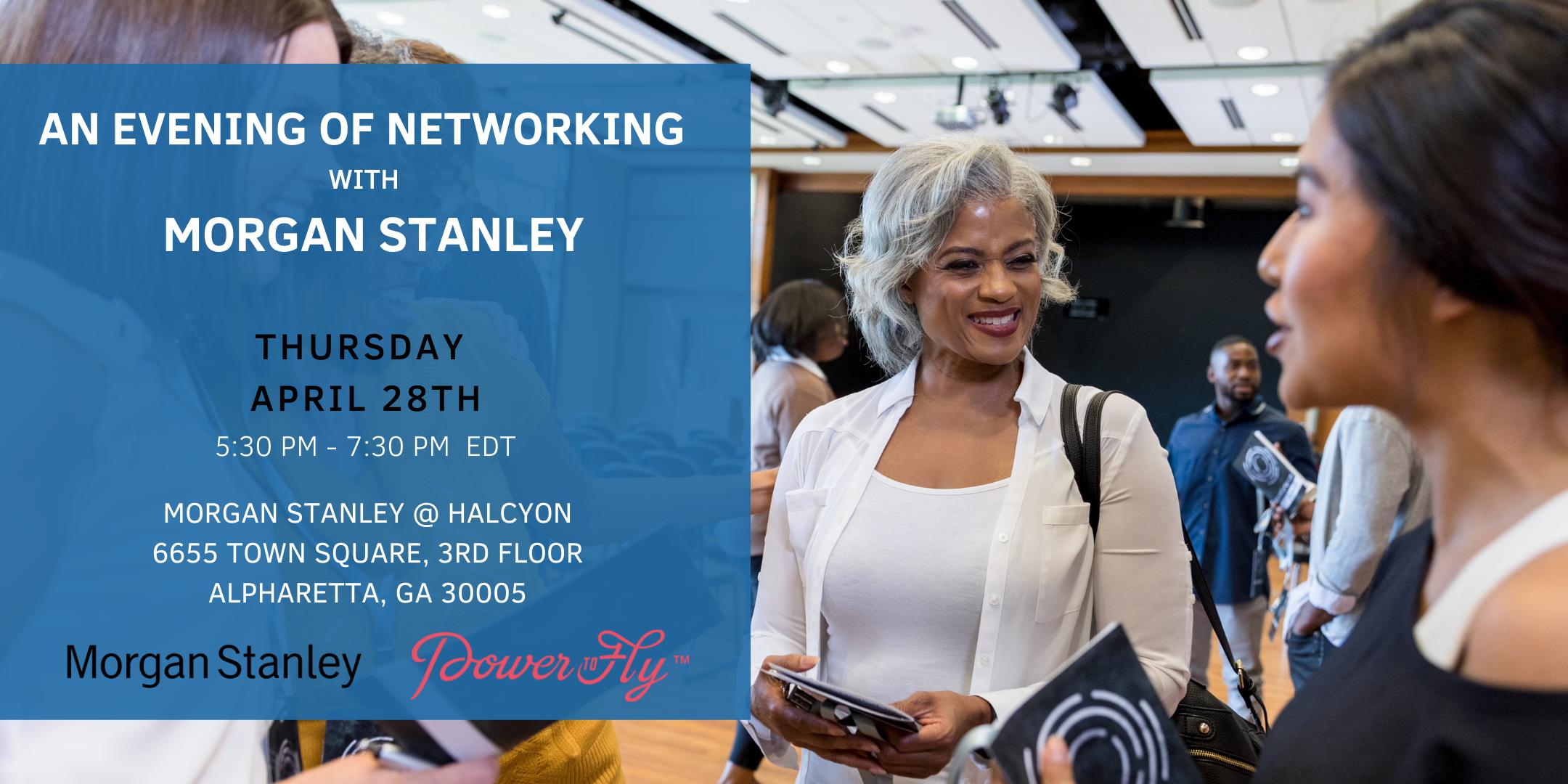 An Evening of Networking with Morgan Stanley